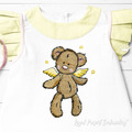 Cute Angel Teddy Bear Machine embroidery design - 4 sizes