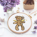 Cute Angel Teddy Bear Machine embroidery design - 4 sizes