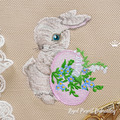 Cute Easter Bunny Embroidery Design