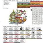 Winter fox with a Christmas tree - 4 sizes