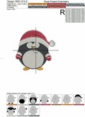 Cute Christmas Penguins Set