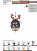 Cute Christmas Penguins Set