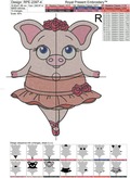 Cute Pig Ballerina - 4 sizes