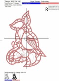 Bullfinch Richelieu Cutwork Machine Embroidery Design - 3 sizes