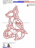 Bullfinch Richelieu Cutwork Machine Embroidery Design - 3 sizes