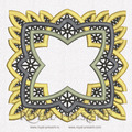 Cutwork Machine embroidery design Square lace pattern - 7 sizes