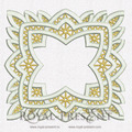 Cutwork Machine embroidery design Square lace pattern - 7 sizes