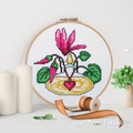 Cyclamen Cross-stitch Design