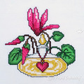 Cyclamen Cross-stitch Design