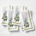 Daddy Bunny with hat Easter Machine Embroidery Design - 4 sizes