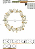 Daffodils Wreath Machine Embroidery Design - 4 sizes