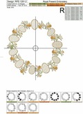 Daffodils Wreath Machine Embroidery Design - 4 sizes