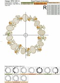 Daffodils Wreath Machine Embroidery Design - 4 sizes