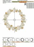 Daffodils Wreath Machine Embroidery Design - 4 sizes