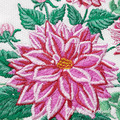 Dahlias Machine Embroidery Design - 4 sizes