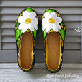 Daisies Espadrilles Machine Embroidery Pattern - 4 sizes