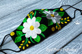 Daisies Face Mask For Teens and Adults Machine Embroidery Design