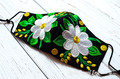 Daisies Face Mask For Teens and Adults Machine Embroidery Design
