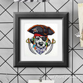Dalmatian Pirate with sabers - 4 sizes
