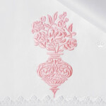 Damask Vase with flowers - 2 sizes