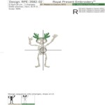 Christmas Dancing Skeletons Set - 3 sizes