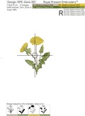 Dandelions Machine Embroidery Designs - 5 sizes