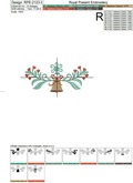 Decoration with bell Christmas Machine embroidery design