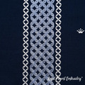 Decorative border embroidery design - 5 sizes