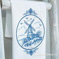Delft Blue Windmill Dutch Style - 5 sizes