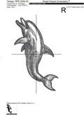 Dolphins Machine Embroidery Designs - 4 sizes
