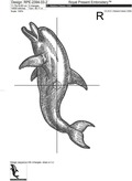 Dolphins Machine Embroidery Designs - 4 sizes