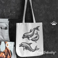 Dolphins Machine Embroidery Designs - 4 sizes