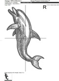Dolphins Machine Embroidery Designs - 4 sizes