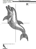 Dolphins Machine Embroidery Designs - 4 sizes