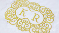Double Wedding Monogram Blank Embroidery Design - 3 sizes