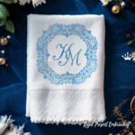 Cadre royal pour initiales rondes - 4 tailles