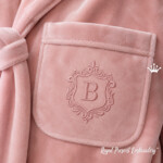 Motif de broderie en blanc du double monogramme de mariage - 3 tailles