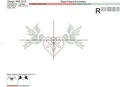 Doves with Heart Cross-stitch - 2 sizes