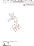 Doves with Hearts Cross-stitch Set - 2 sizes