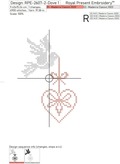 Doves with Hearts Cross-stitch Set - 2 sizes