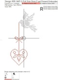 Doves with Hearts Cross-stitch Set - 2 sizes