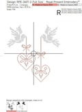 Doves with Hearts Cross-stitch Set - 2 sizes