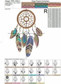 Dream catcher Machine Embroidery Design - 4 sizes