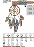 Dream catcher Machine Embroidery Design - 4 sizes