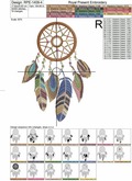 Dream catcher Machine Embroidery Design - 4 sizes
