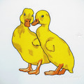 Ducklings Embroidery design for machine - 4 sizes