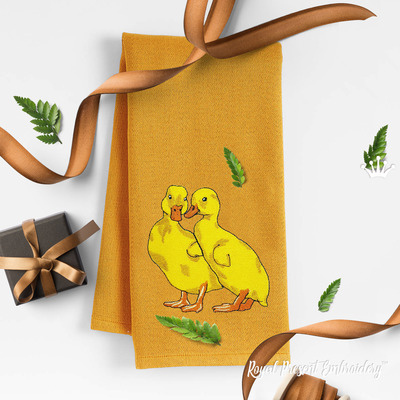 Canetons Motifs de broderie pour machine - 4 tailles
