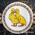Ducklings large machine embroidery design - 4 sizes