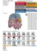 Eagle American flag - 5 sizes