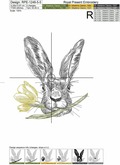 Easter Bunny Digital Embroidery Design - 5 sizes